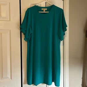 Michael Kors Size X Large Misses Short Sleeve Dress Flutter Sleeve